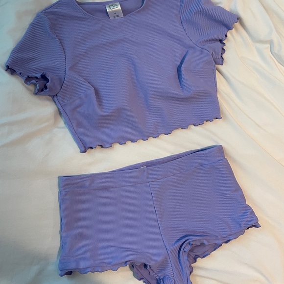 Wild Fable Swim Ruffle Ribbed - Picture 4 of 4